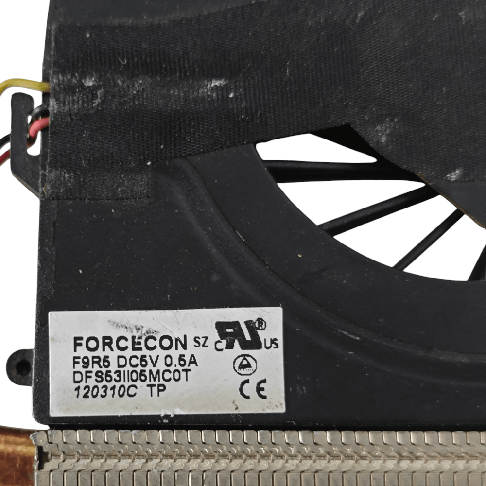 2.EL - Orjinal Hp Pavilion R15 G4-1000 - G6-1000 - G7-1000 G62 CQ56 CQ62 3 pin Notebook Bakır Soğutucu Cpu İşlemci Fan