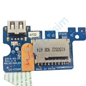 2. EL- Orjinal Çıkma Hp Pavilion 15-AC 15-AF 15-AY 250 G4 255 G4 250 G5 255 G5 256 G5 Notebook Usb Kart & Kart Okuyucu