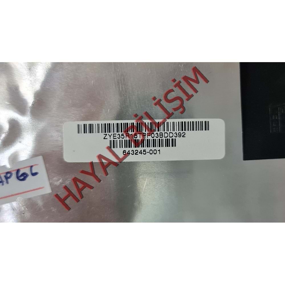 2.EL - Orjinal HP G6 G6-1000 R15 Notebook Ekran Arka Kapak Lcd Cover EAR150010B0 643245-001 35R15LCTPF0