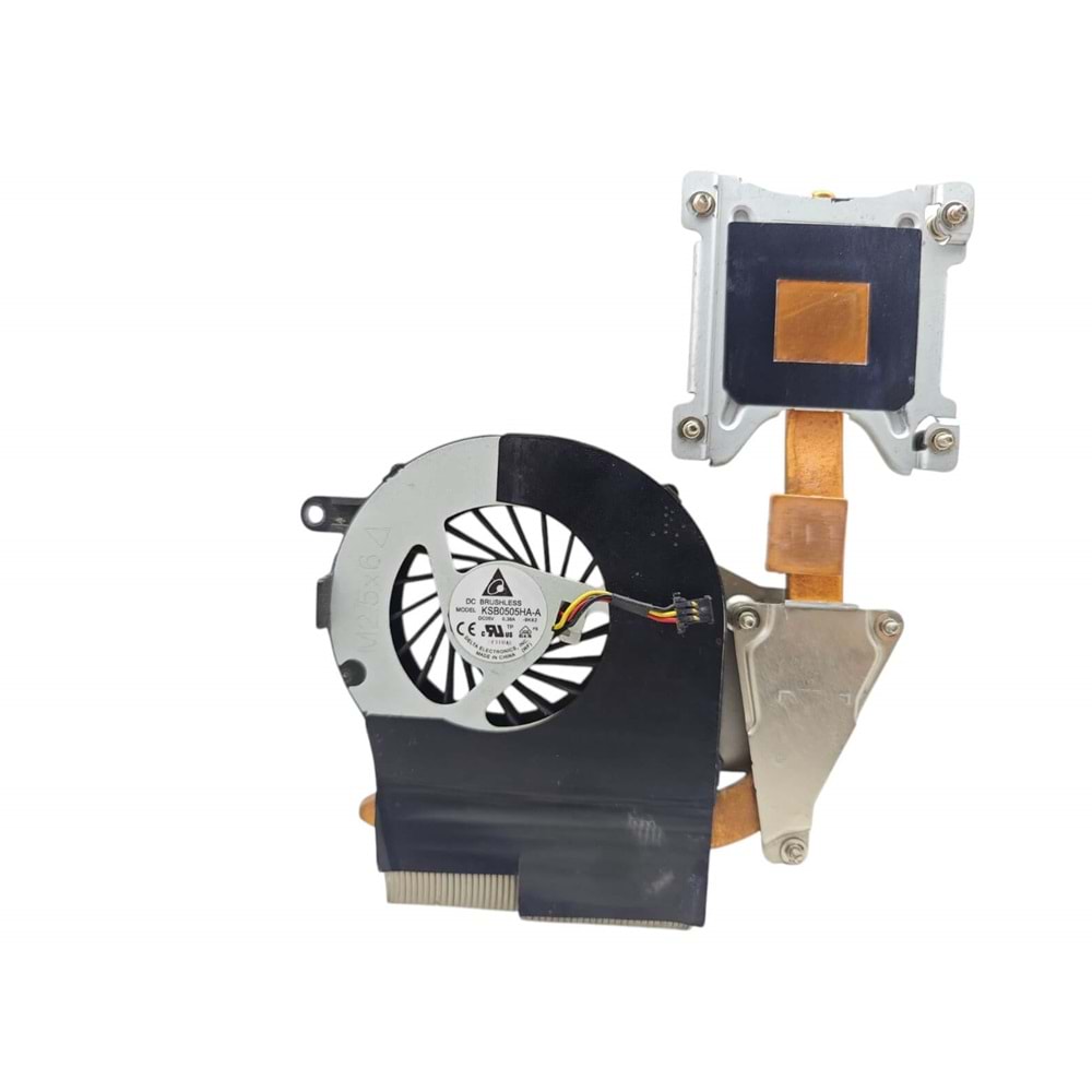 2.EL - Orjinal Hp Pavilion G72 G62 Notebook Ekran Kartlı Cpu Fan Bakır Soğutucu-612355-001 C612B0 1A01EYR00-600-G KSB0505HA-A-9K62