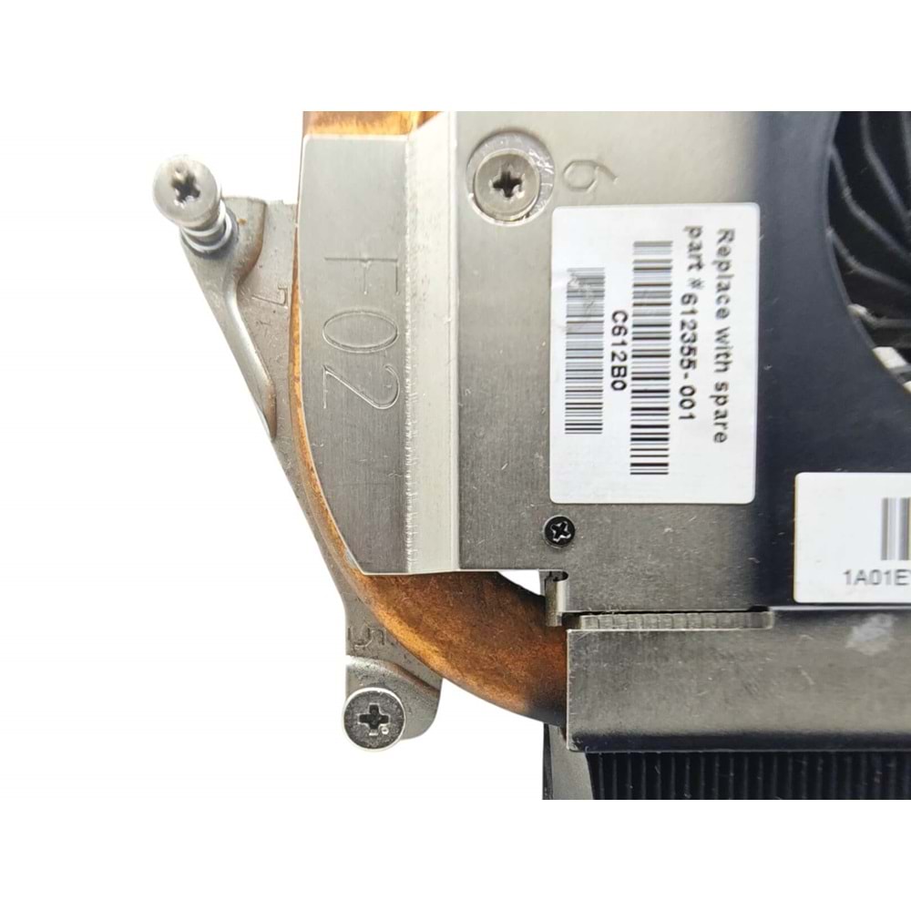 2.EL - Orjinal Hp Pavilion G72 G62 Notebook Ekran Kartlı Cpu Fan Bakır Soğutucu-612355-001 C612B0 1A01EYR00-600-G KSB0505HA-A-9K62