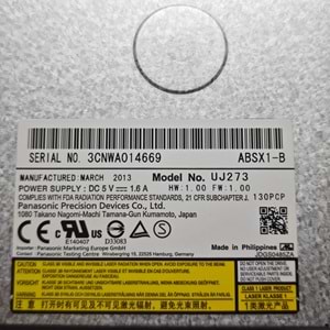 2.EL - Orjinal Sony Vaio SVF15A FİT15A SVF152 Notebook Optik Okuyucu Dvd Rw