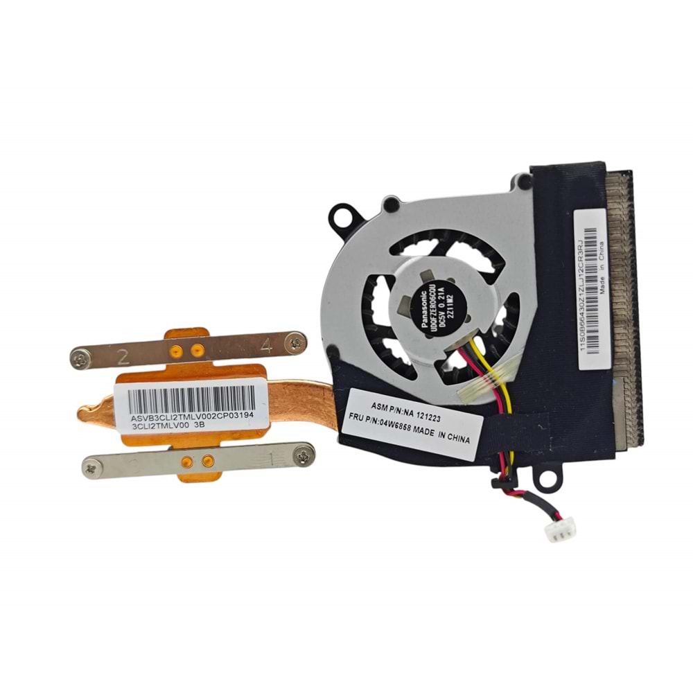 2.EL - Orjinal Lenovo Thinkpad X131 E120 E125 X121 X130 Notebook Cpu Fan Bakır Soğutucu