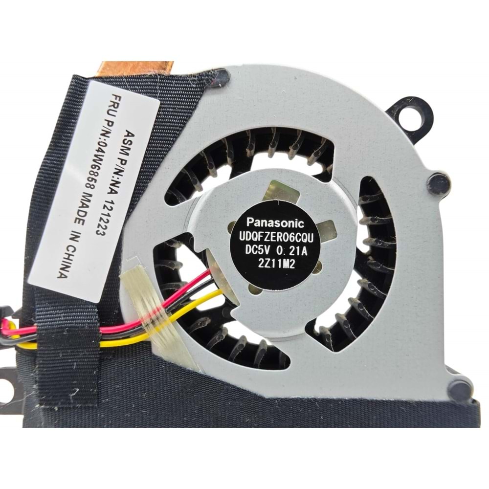 2.EL - Orjinal Lenovo Thinkpad X131 E120 E125 X121 X130 Notebook Cpu Fan Bakır Soğutucu