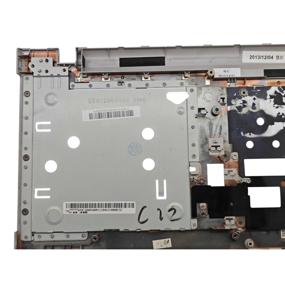 2.EL - Defolu Orjinal Lenovo İdeapad Z510 20287 80A3 Notebook Klavye Üst Kasa