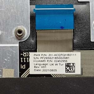 2.EL - Orijinal Huawei MateBook BOB-WAH9 BOD-WFH9 BOD-WDH9 Notebook Klavye Dahil Üst Kasa