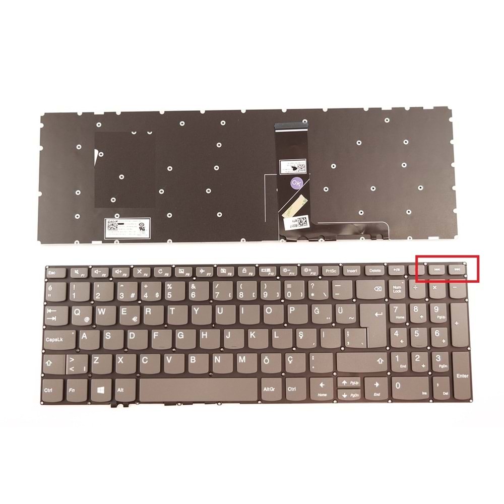 HYLLNV107KLV -Lenovo Ideapad Füme (Yön tuşlu ) V.2 330E-15AST 320R-17ISK 330E-15IKB 330-15IKB 320E-15IKB 320-15ABR 330R-15IGM 320H-17AST 330L-15IKB 330R-15ICN 320-15AST 330-15ICN 720-15IKB 320R-17ABR 330H-15ARR 320R-15IKB Füme Notebook Klavye