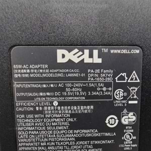 2.EL - Orjinal Dell İnspiron 19.5V 3.34A 7.4mm X 5.0mm Cn-05K74V Notebook Adaptör