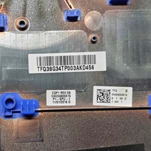 2.EL - Orjinal Hp Pavilion 15-AU 15-AW TPN-Q172 TPN-Q175 Notebook Mavi Alt Kasa