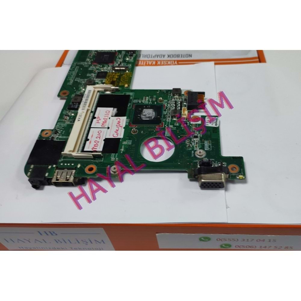2.EL - Orjinal Hp Mini 110 Mini 210 N455 DDR3 Çalışan Anakart - 630966-001