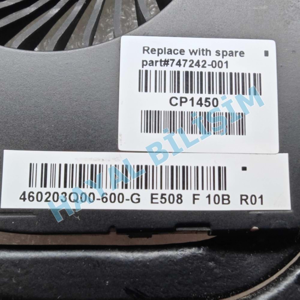++ 2.EL - Orjinal Çıkma Hp 15-D 15-A 250 G2 255 G2 4 Pin Notebook Cpu Fan Soğutucu