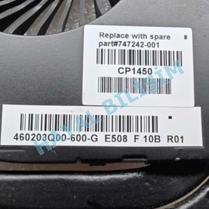 ++ 2.EL - Orjinal Çıkma Hp 15-D 15-A 250 G2 255 G2 4 Pin Notebook Cpu Fan Soğutucu