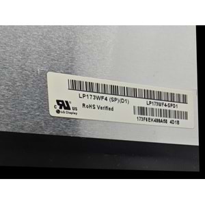 2.EL - Orjinal LG 17.3 1920 X 1080P Full Hd IPS 30 Pin Notebook Ekran