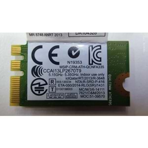 2.EL - Orijinal Toshiba Satellite C50-B C55T-B C55D-B5310 C55D-B Notebook Bluetooth Wifi Wireless LAN Kartı - G86C0005EG10