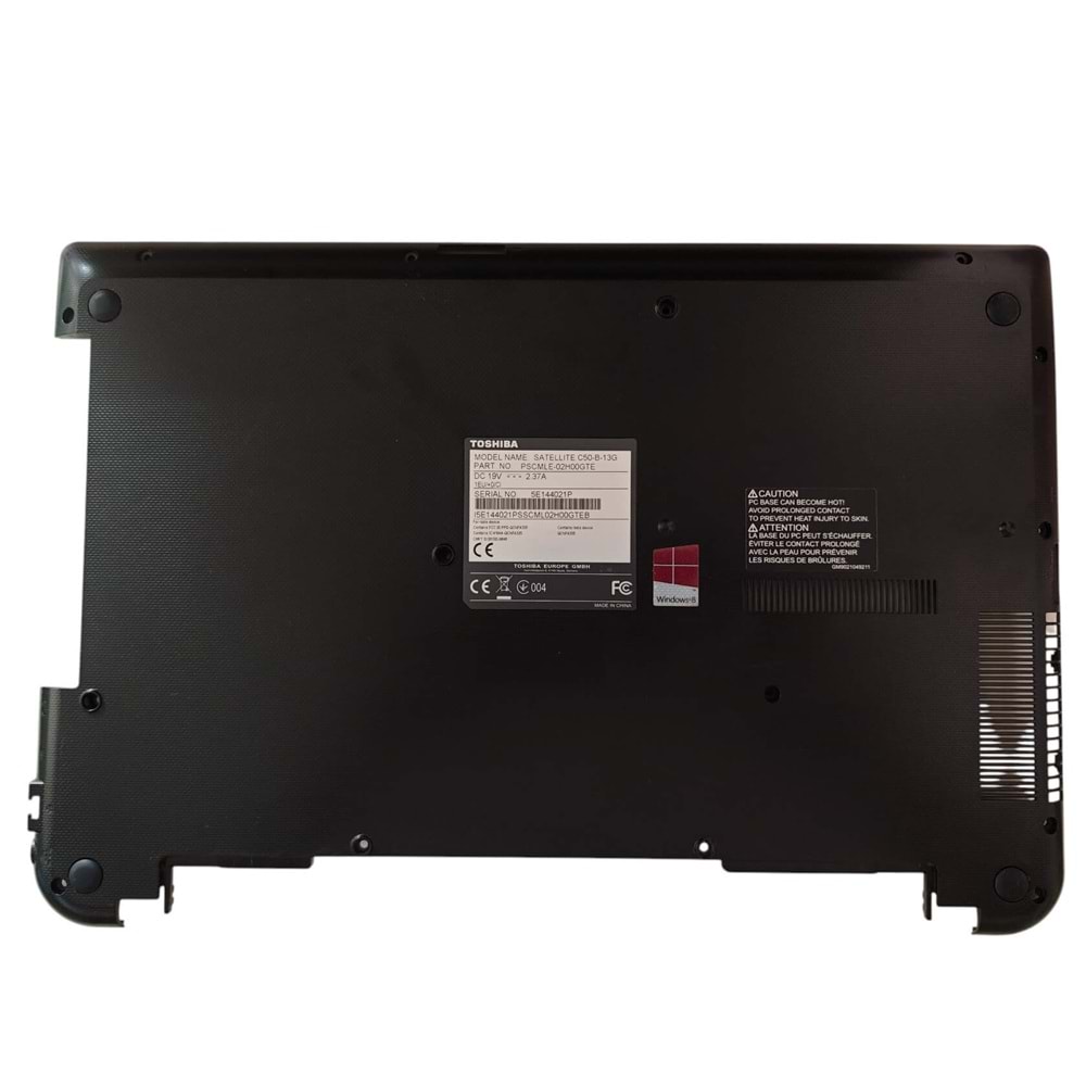 2.EL - Defolu Orjinal Toshiba Satellite C50-B C55-B C50D-B C55D-B Notebook Alt Kasa Bottom Case