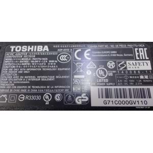 ++ 2.EL - Orjinal Toshıba 19V 2.37A 5.5mm X 2.5mm Standart Uç - PA3822U -1ACA PA5177U-1ACA Güç Adaptörü Şarj Cihazı