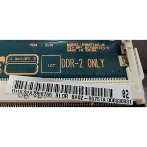 2.EL - Orjinal Samsung N150 NP-N150 Notebook Çalışan Anakart - BA92-06751A BA92-06751BBA92-06751A BA92-06751B