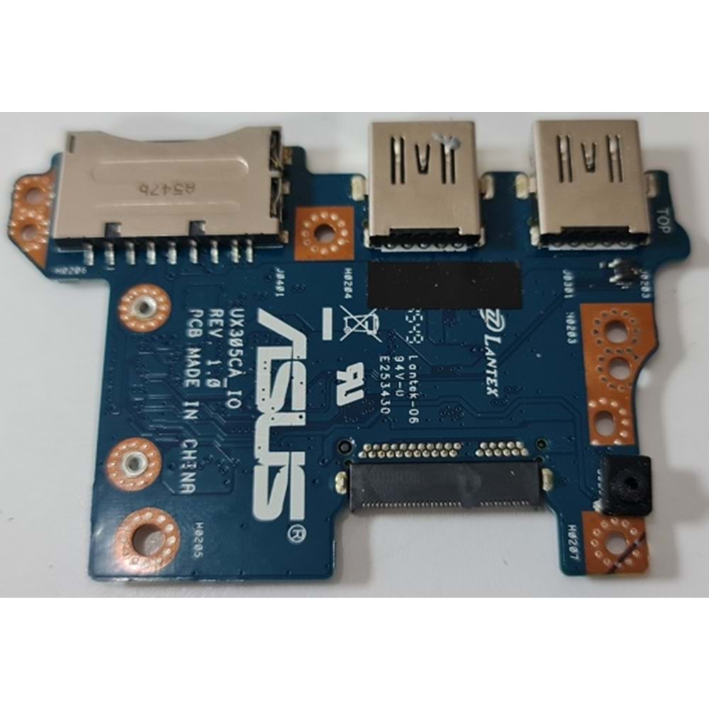 2.EL - Orjinal Asus UX305C UX305CA Notebook Usb Ve Kart Reader Board - UX305CA-IO REV.1.0
