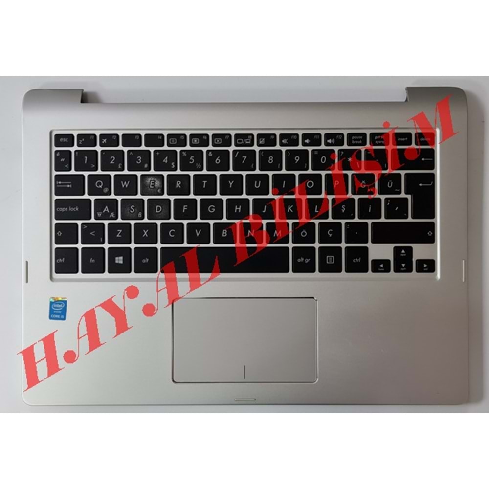 2.EL - Orjinal Asus TP300 TP300L TP300LA Klavyeli Üst Kasa Palmrest Case - 13NB05Y1AM0341