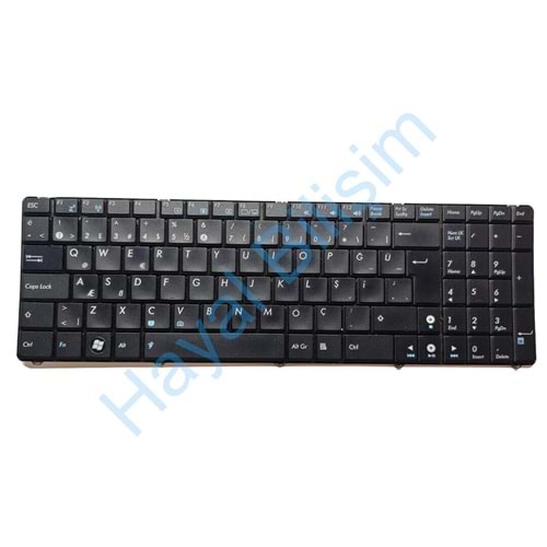 2.EL - Orjinal Asus K52 N53 N53DA N53J N53JF N53JG N53JI N53JL N53JN N53JQ N53SM N53SN N53SV N53TA N53TK G72 G72GX G73 G73JH N90 N90SC N90SV P52 P52F P52Jc P53 P53E P53SJ G51Jx G51V G51VX G51J G53 G53J G53JW G53SW G53SX G51 X55 TR Siyah Klavye