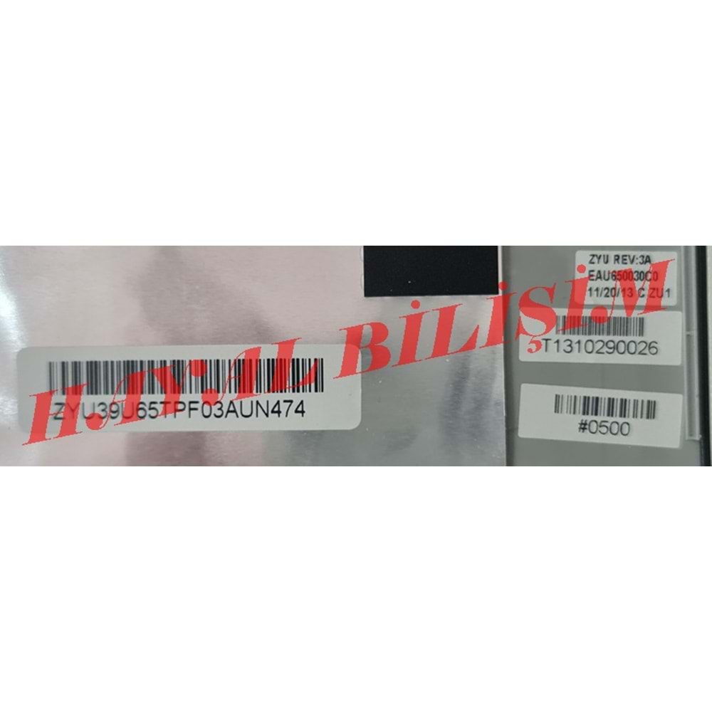 2.EL - Defolu Orjinal Hp Pavilion 15-N 15-F 15-J 15-D Gümüş Notebook Ekran Arka Kapak Lcd Cover - EAU650030C0