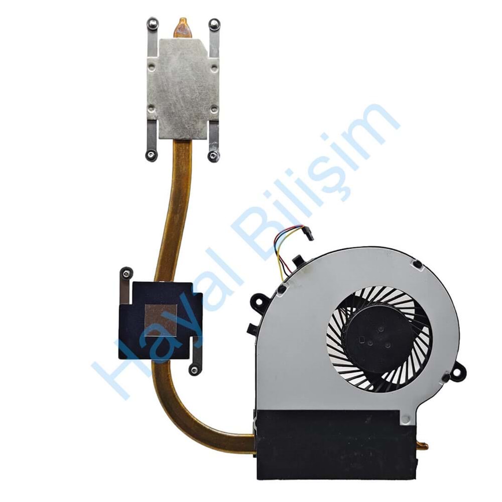 ++ 2.EL - Orjinal Toshiba Satellite L50 L50-B L55D-B L55T-B Notebook Ekran Kartlı Bakır Soğutucu Cpu Fan
