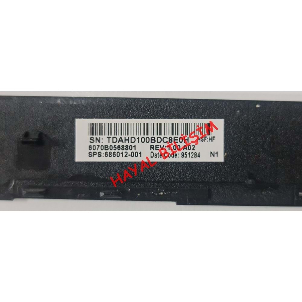 ** 2.EL - Orjinal Hp Elitebook 8470 8470P Notebook Ekran Ön Çerçeve Lcd Bezel - 686012-001 6070B0568801