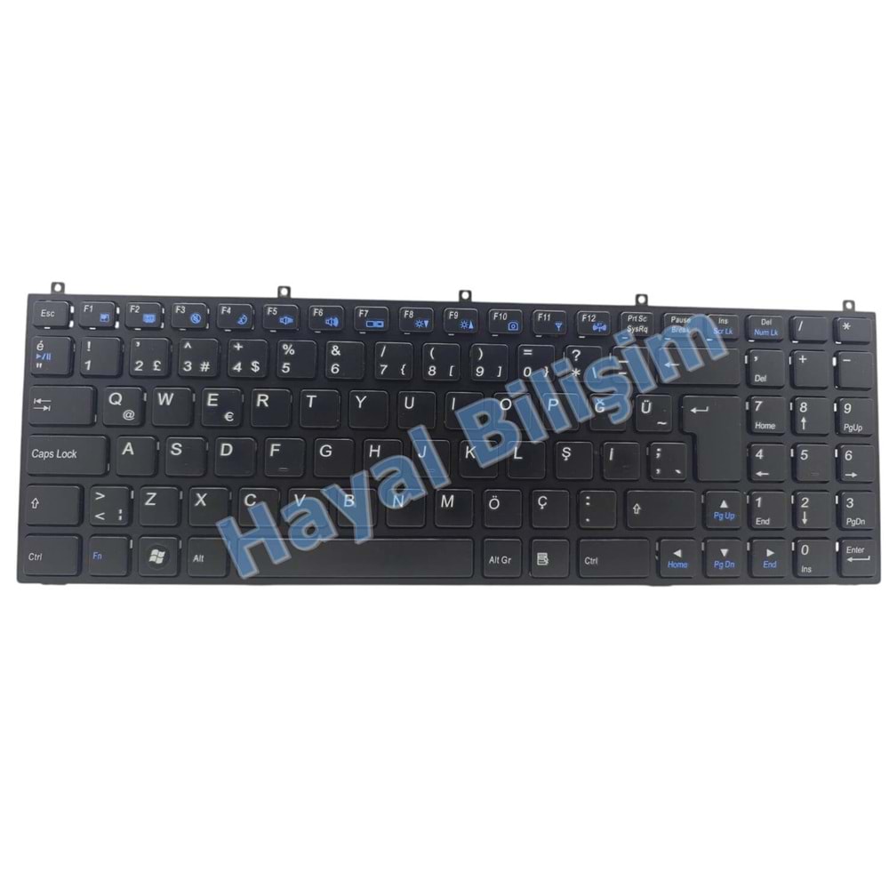 2.EL - Orjinal Casper W760 W762S W762SUN W765SUN W765S Probook W255HP Çerçeveli Türkçe Notebook Klavye