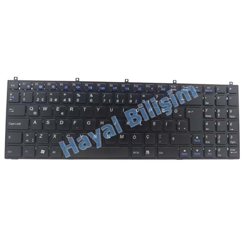 2.EL - Orjinal Casper W760 W762S W762SUN W765SUN W765S Probook W255HP Çerçeveli Türkçe Notebook Klavye