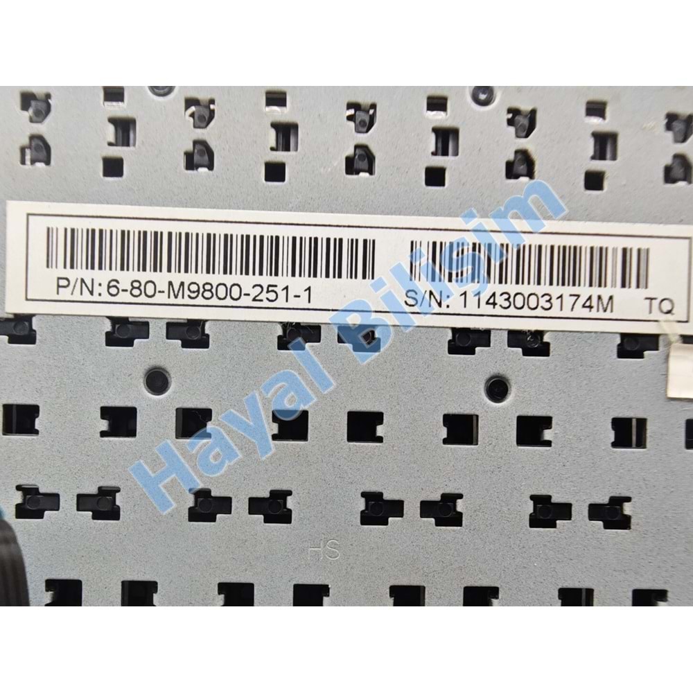 2.EL - Orjinal Casper W760 W762S W762SUN W765SUN W765S Probook W255HP Çerçeveli Türkçe Notebook Klavye