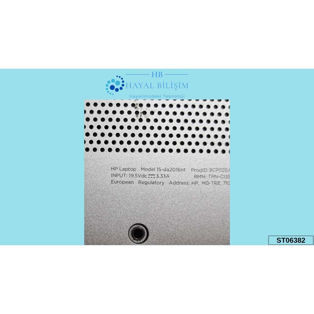 2.EL - Orjinal Hp 15-DA 15-DB 250 G7 255 G7 256 G7 15G-DR 15G-DX 15Q-DS TPN-C136 Notebook Alt Kasa