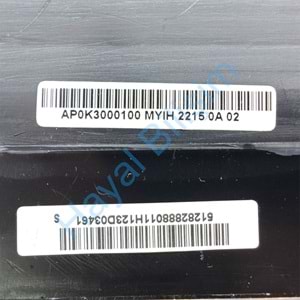 ** 2.EL - Orijinal Asus K53U A53U X53U X53Z K53 K53T Notebook Ekran Arka Kapak Lcd Cover - AP0K3000100