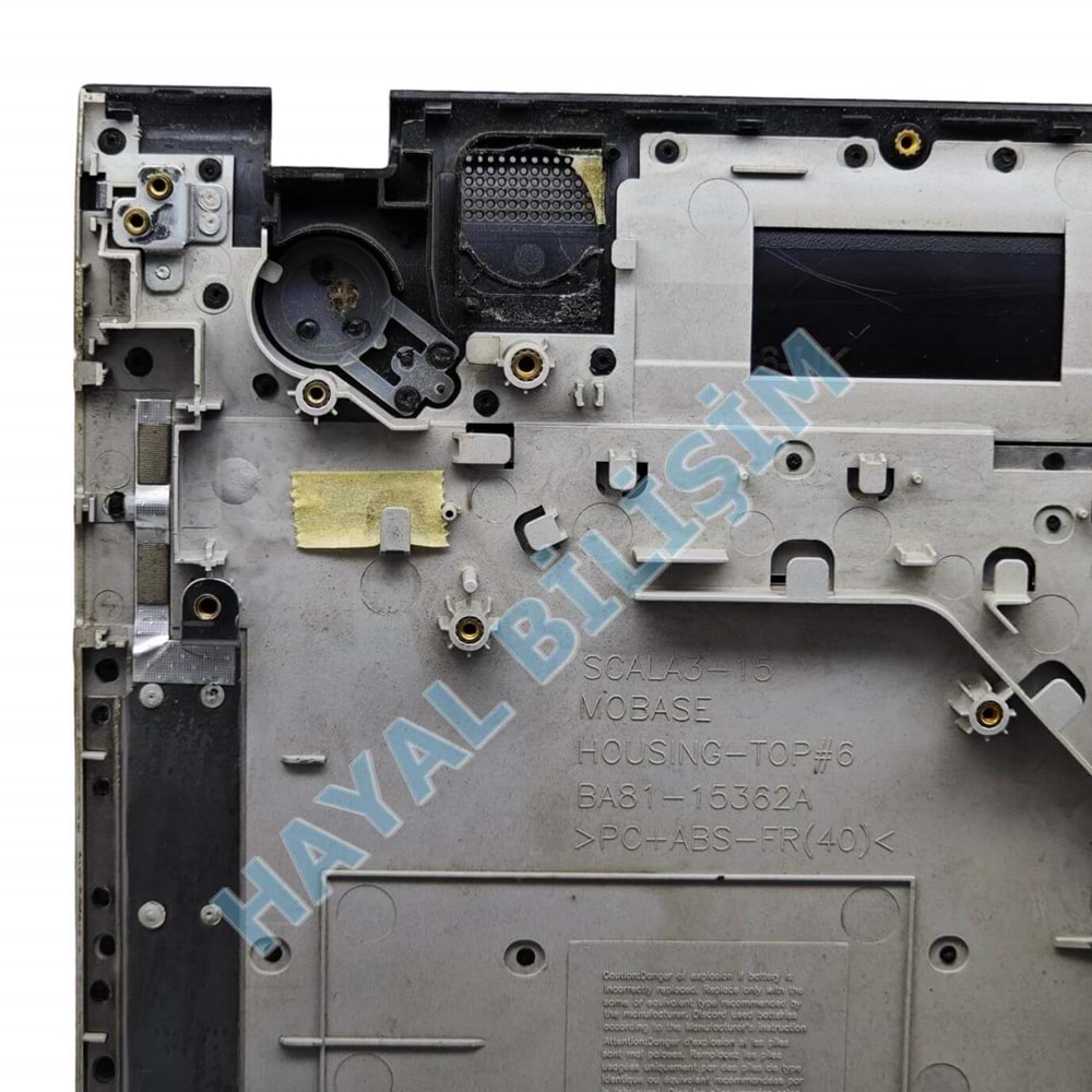2.EL - Defolu Orjinal Samsung NP300E5A NP300E5C NP305E5A NP3530EC Füme Notebook Klavyeli Üst Kasa