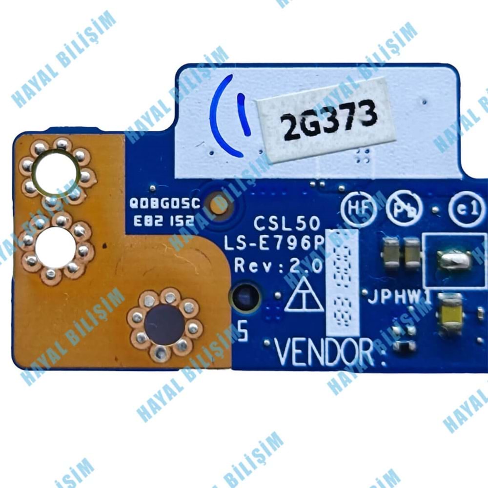 2.EL - Orjinal Hp 15-BS 15-BW 15-RB 15-RA 15T-BR 15Z-BW 250 G6 255 G6 Notebook M.2 SSD Bord Kart LS-E796P