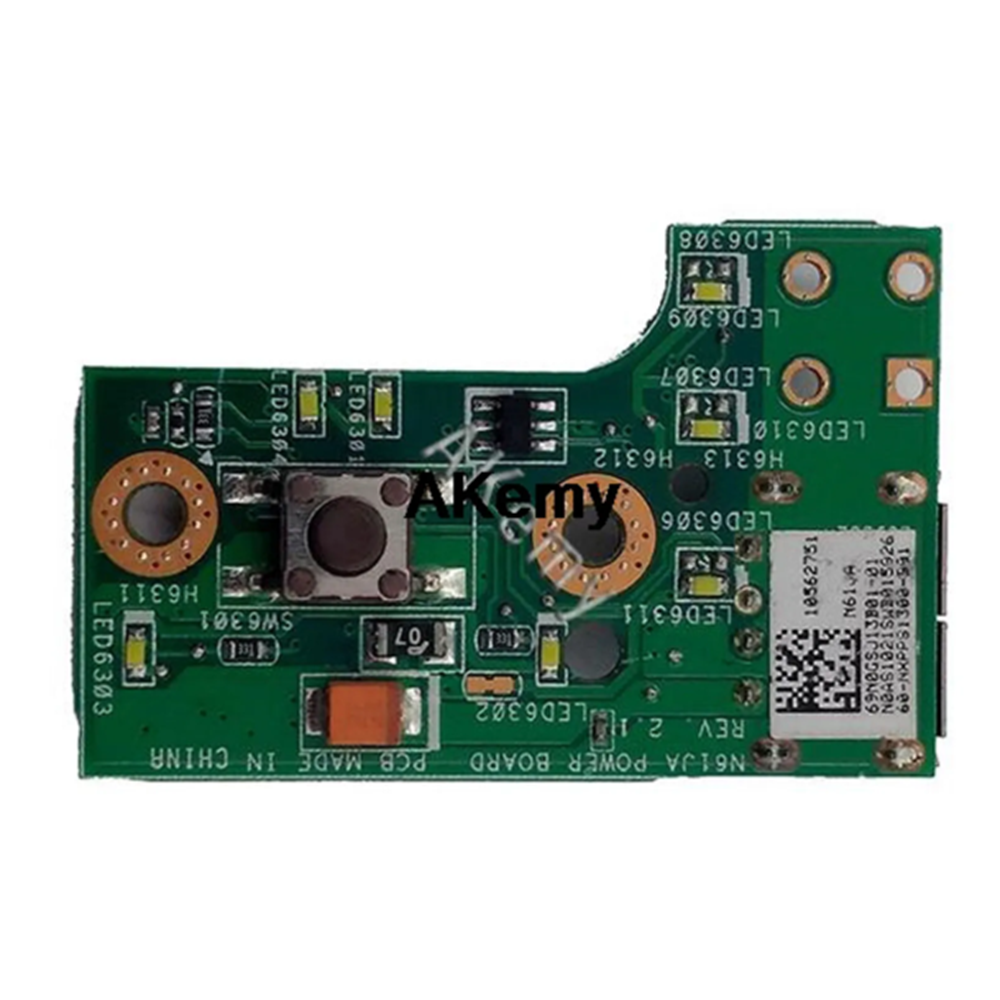 + 2. EL - ORJİNAL Asus Asus j For ja Asus N61JV jv N61V N61VG N61VN (VERSİYON 1) Notebook Açma Kapama Power Tetik Kart USB KART