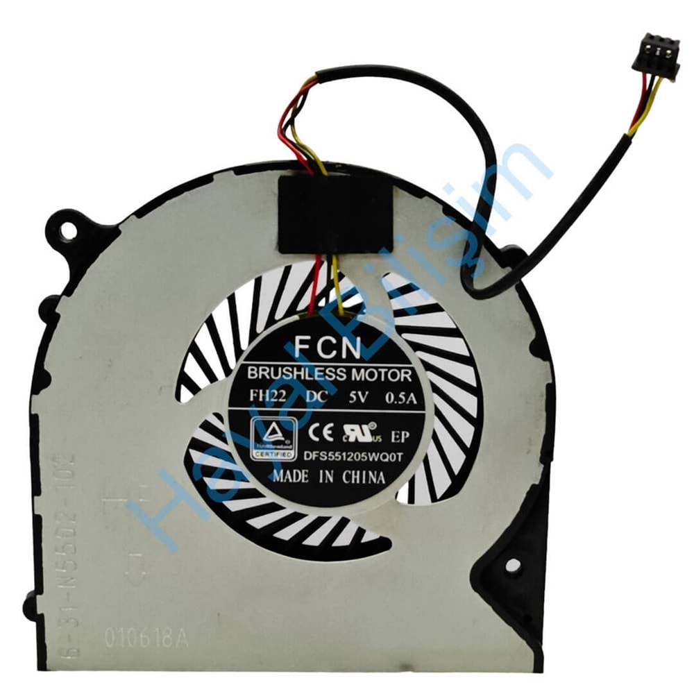 2.EL - Orjinal Casper C900 Monster Uyumlu 6-31-N5502-102 DFS551205WQ0T FH22 Notebook Cpu Fan