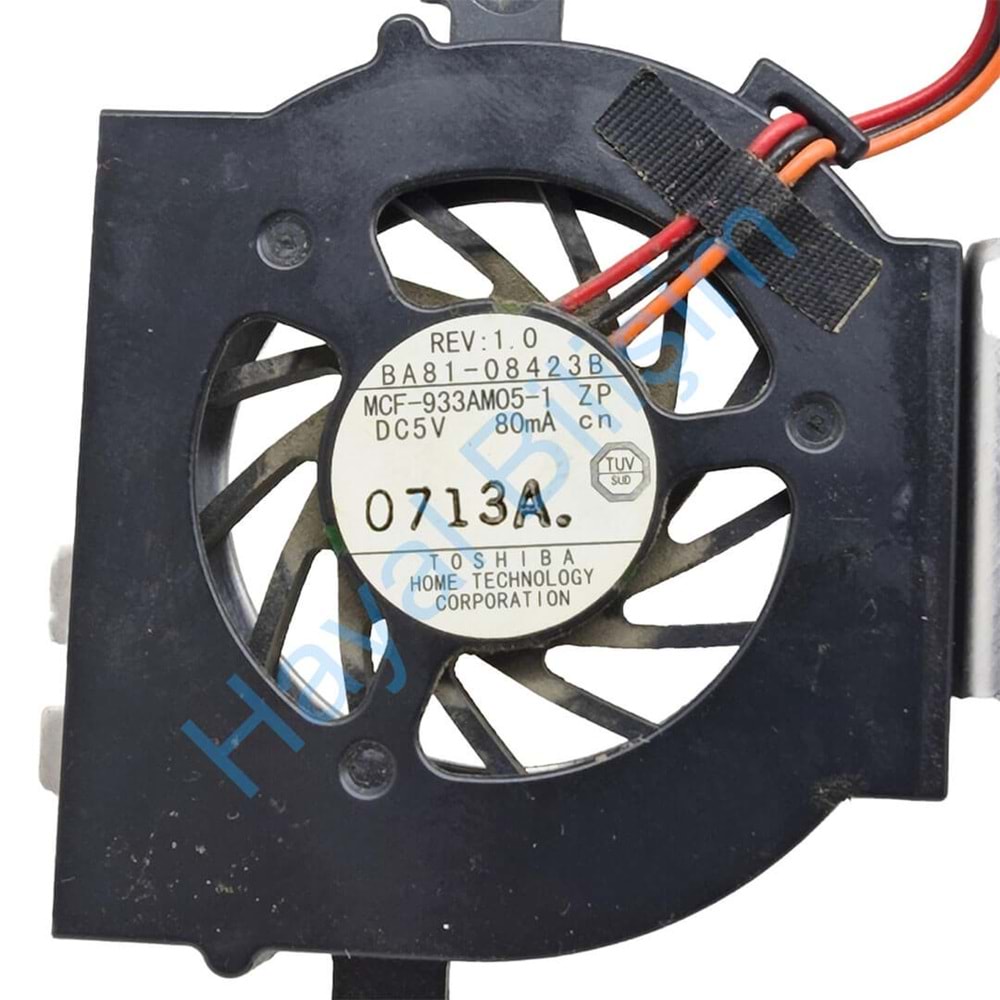 2.EL - Orjinal Samsung N143 N145 N148 N150 NB30 N210 N150P Notebook Cpu Fan Bakır Soğutucu